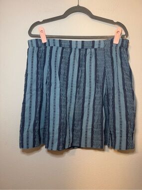 Edme & Esyllte Striped Blue Skirt - Women's Casual Summer Skirt